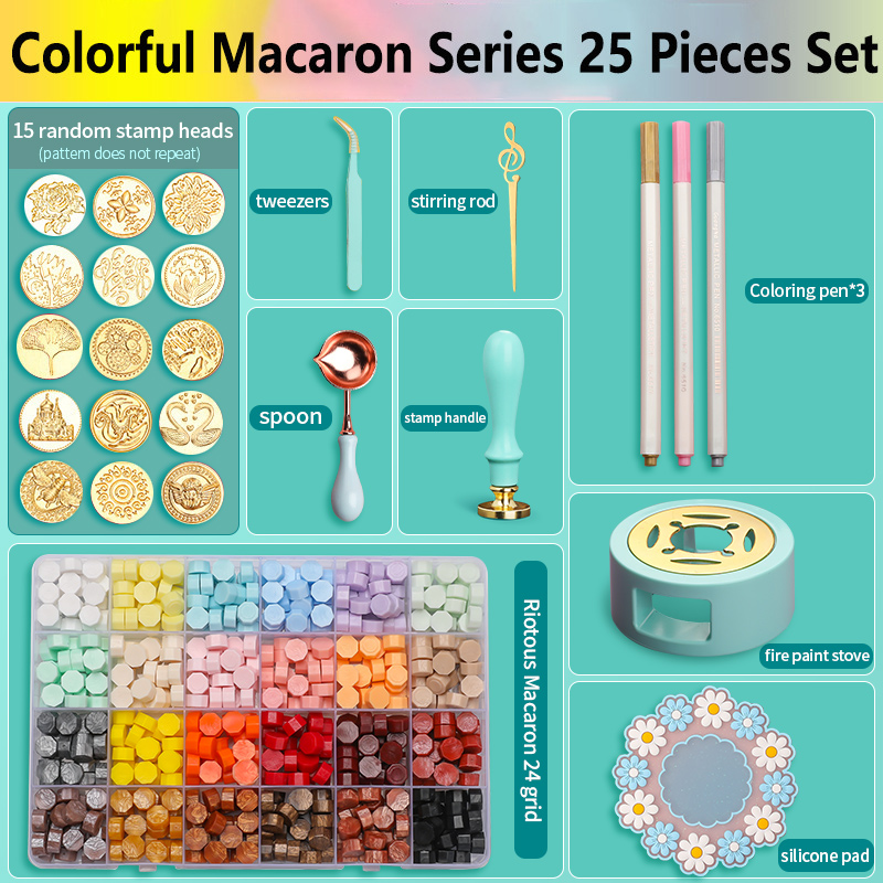 Batik Wax Kit - Set di timbri con sigillo di