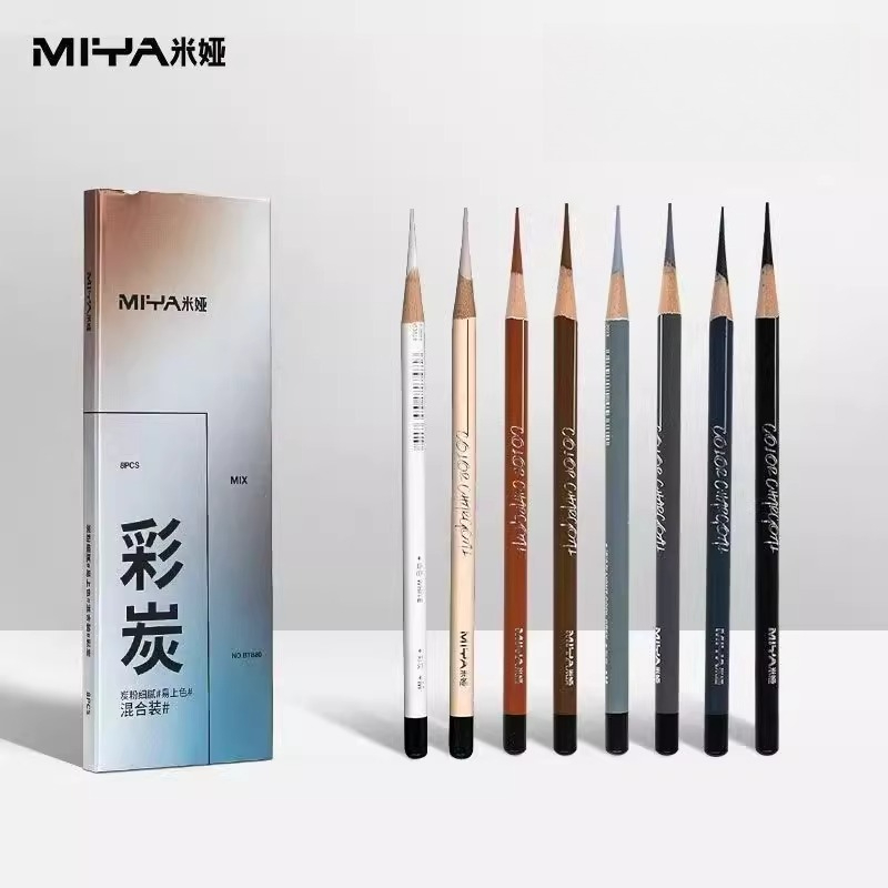 Sketching Charcoal Set - MIYA Matite a carboncino colorate 8