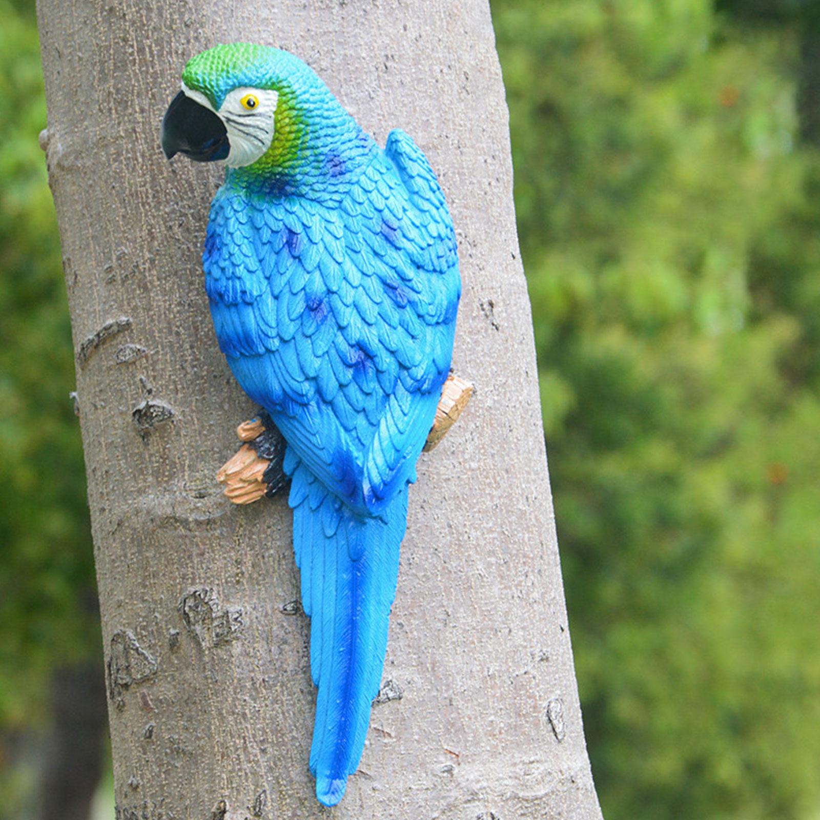 Art Craft Tree - 2 Pezzi Statuette di Pappagalli per