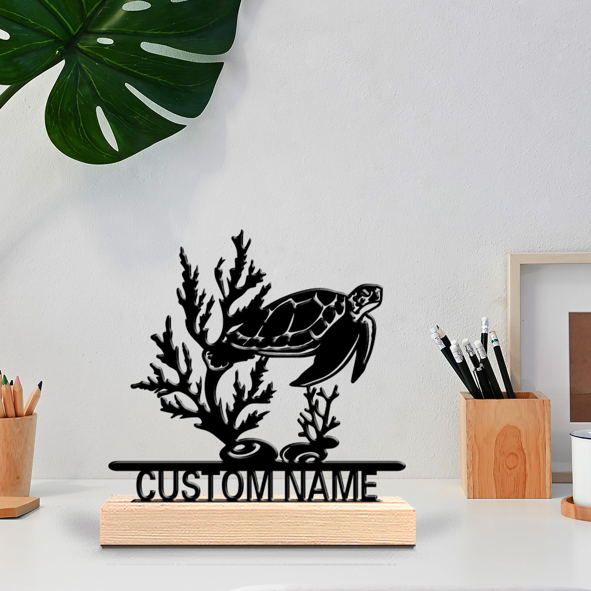 Art Craft Home - Statua in metallo personalizzata con tartaruga