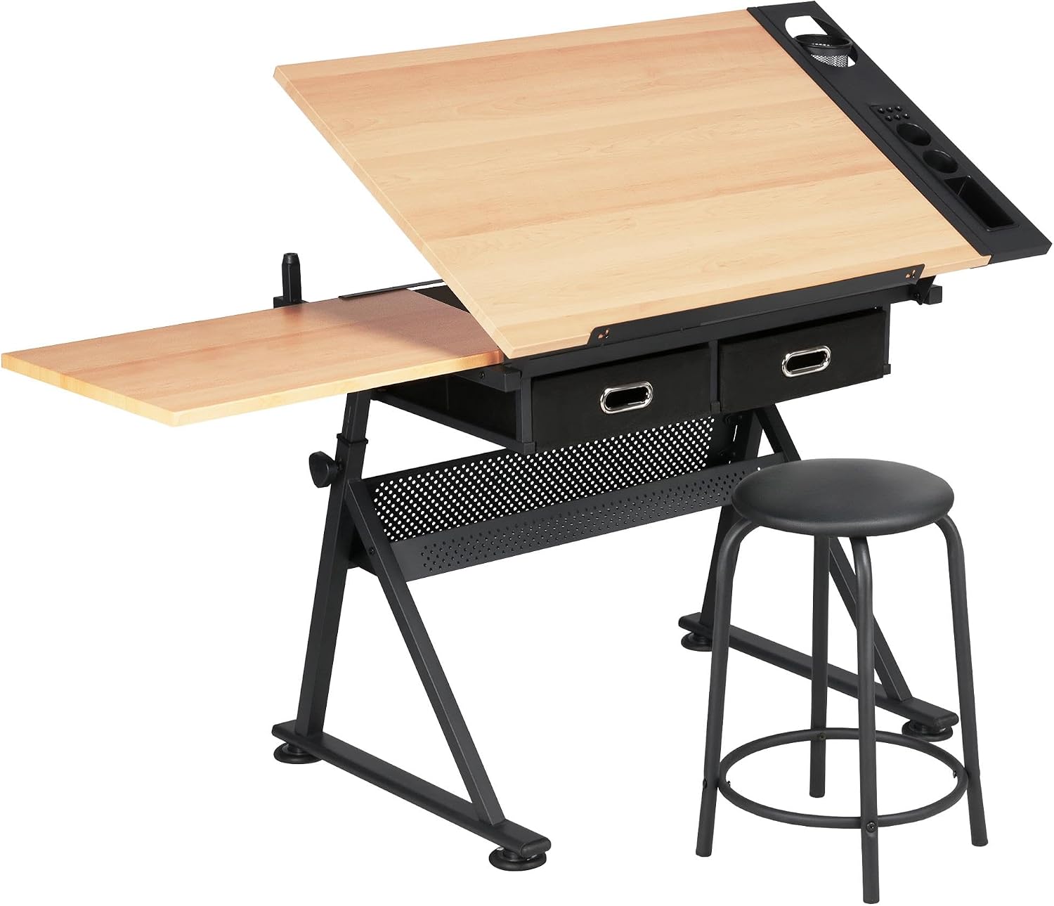 Art Craft Home - Tavolo da Disegno Regolabile con Sgabello