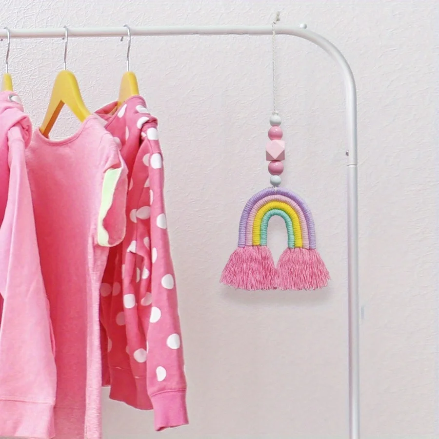 Art Craft Rainbow - Campanelli a vento arcobaleno intrecciati, decorazioni