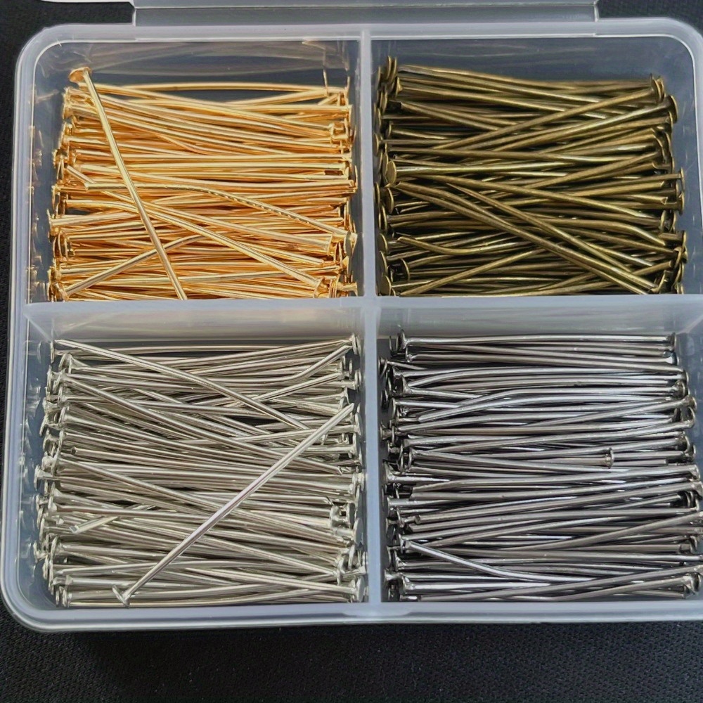 Box Art And Craft - 400 Pezzi di Perni a Testa