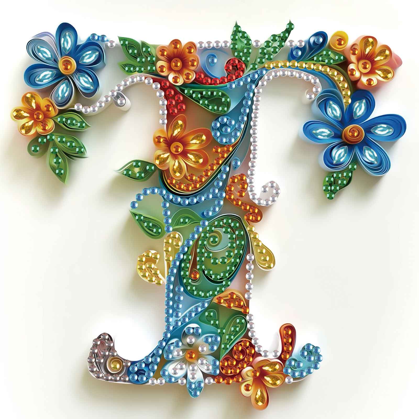 Art Craft Letter T - Kit per pittura artistica con diamanti