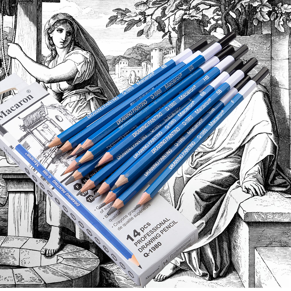 Sketching Charcoal Set - Set di matite a carboncino per