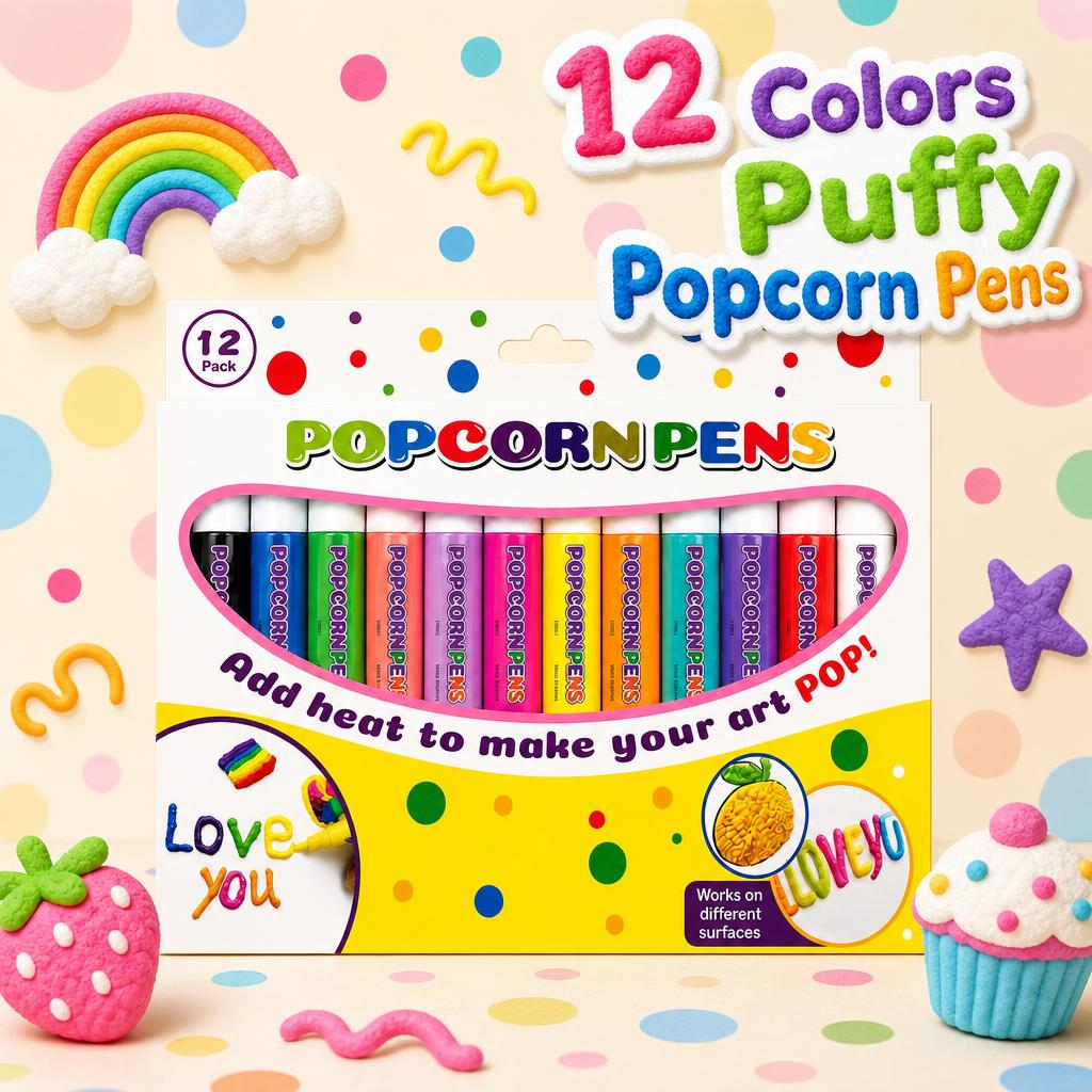 Art Craft Journal - Set di 12 Penne Magiche 3D