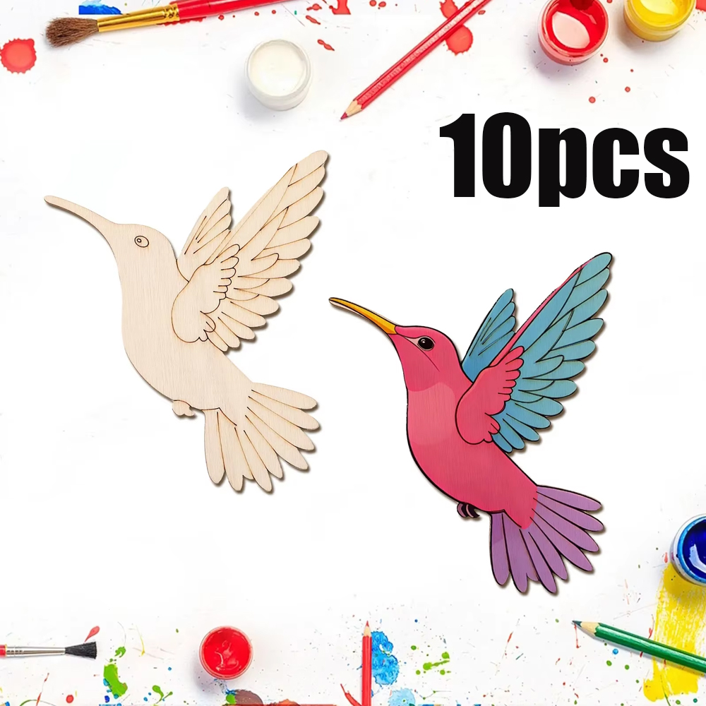 Art Craft Home - Set di 10 Animali in Legno