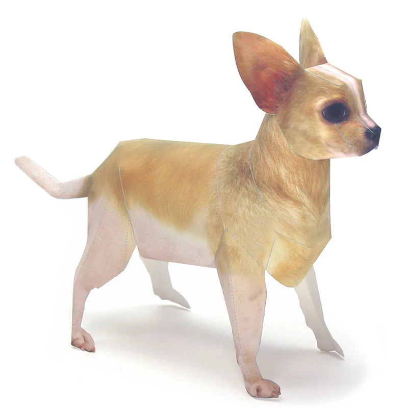 Art And Craft Nature - Chihuahua Cane Origami Arte Pet Modello