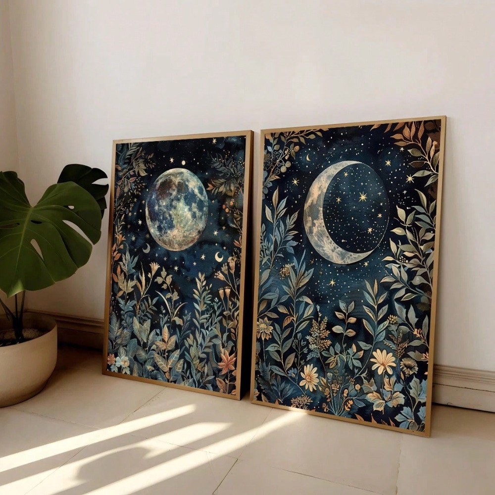 Art Craft William Morris - 2 pz/set Boho Luna Botanica Stampe