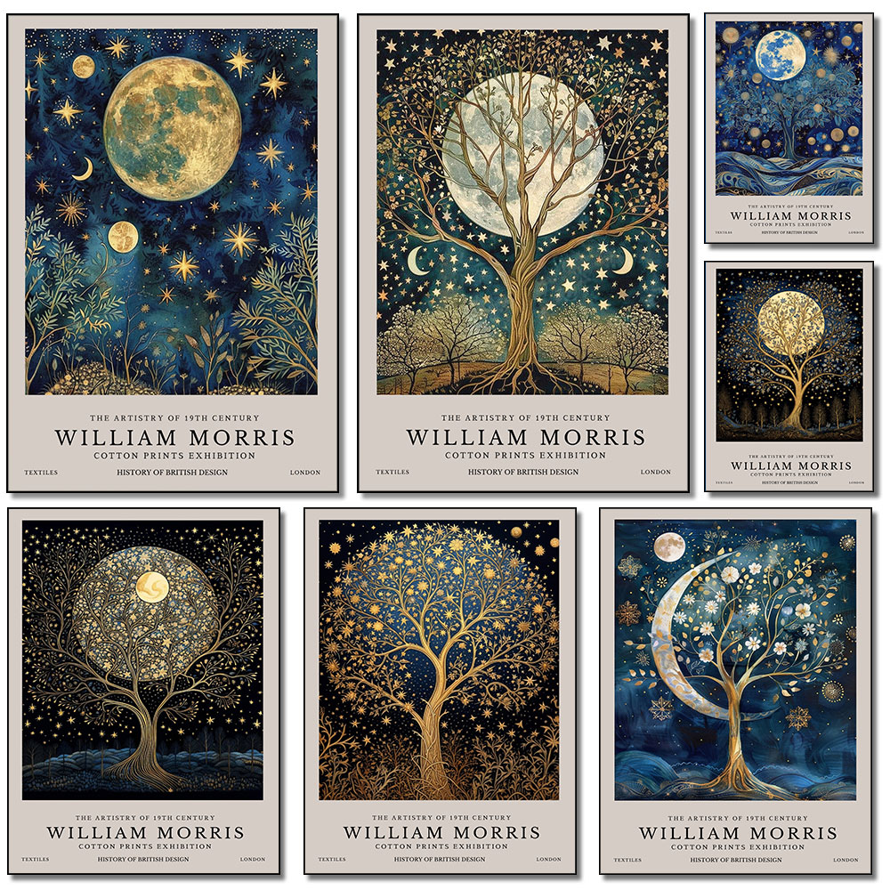 Retro William Morris Luna e st - Art Craft William Morris recensione e prezzo