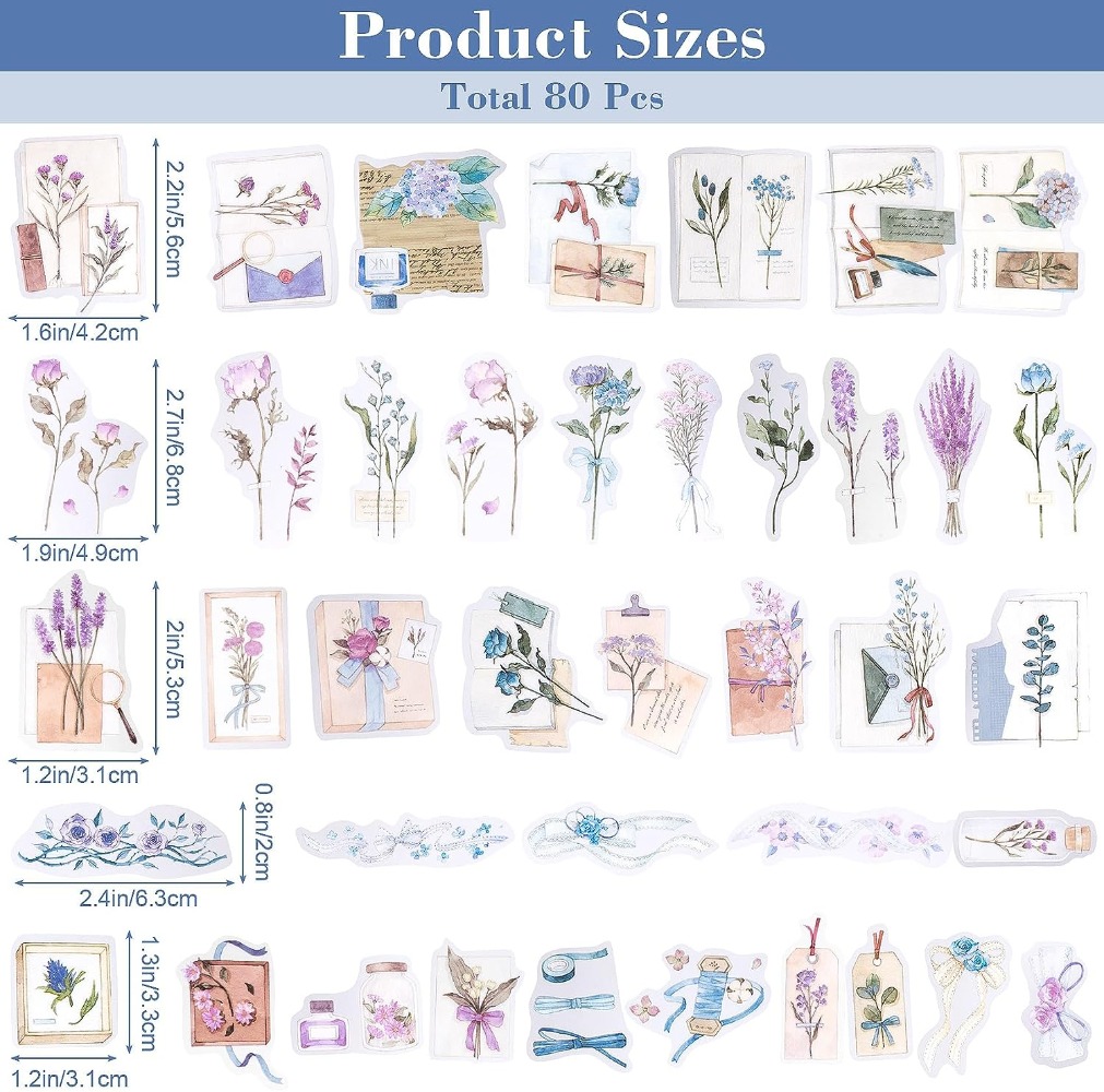 80 adesivi per album di lavand - Art Craft Journal recensione e prezzo