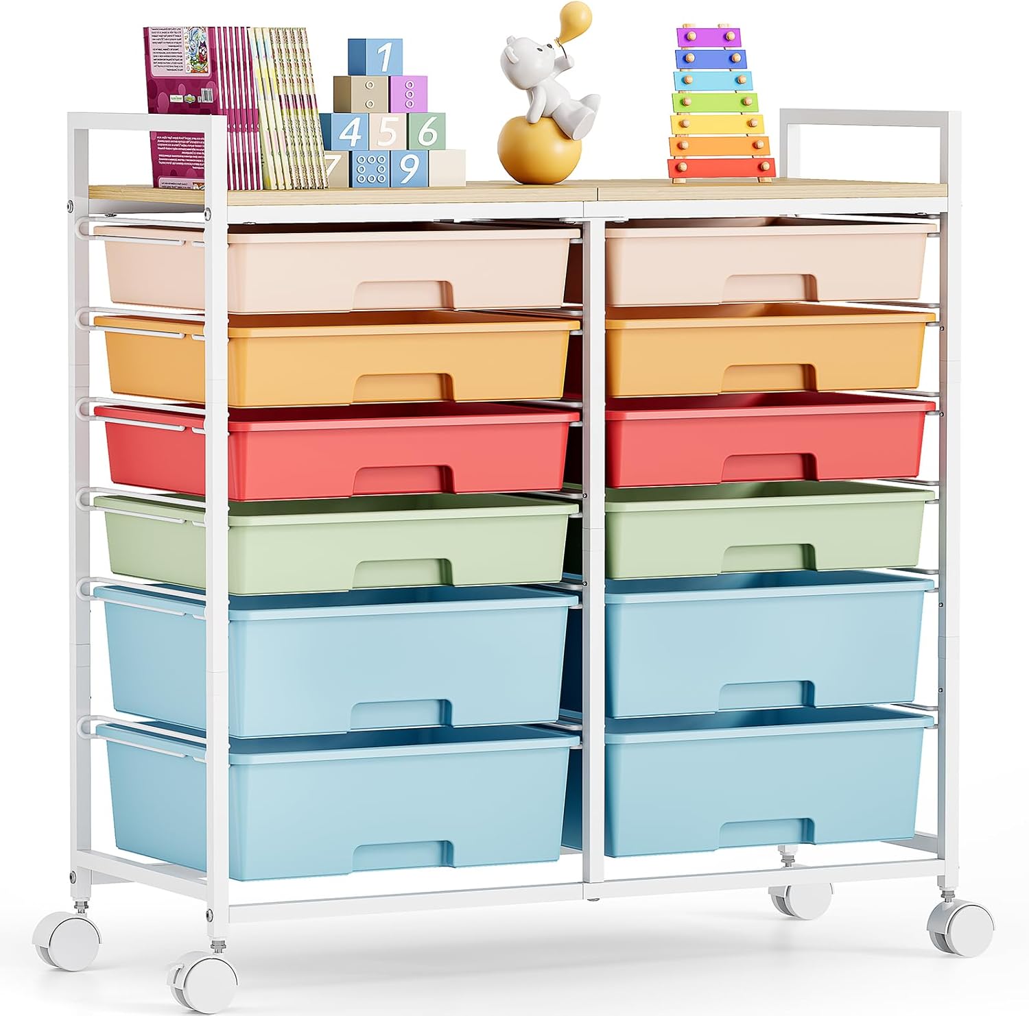 Carrello Portaoggetti con 12 C - Art Craft Rainbow recensione e prezzo