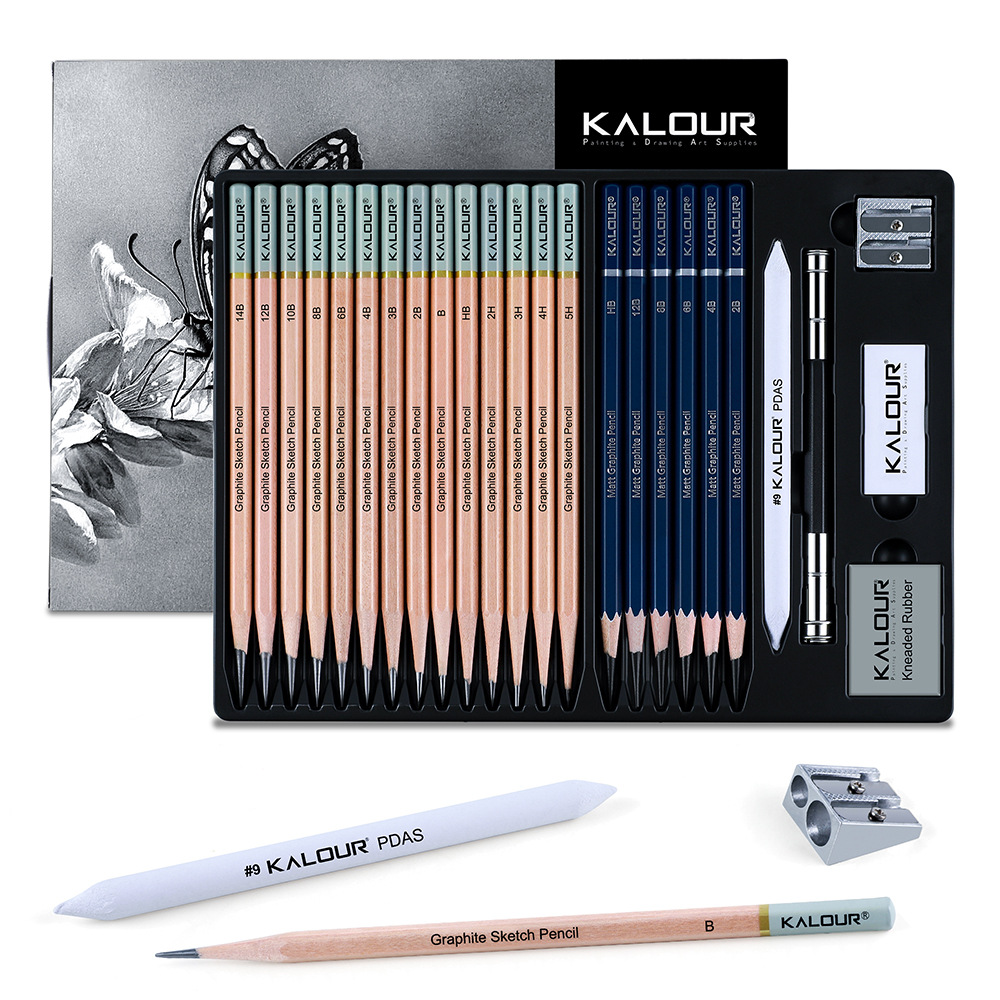 KALOUR Set di 25/22 Pezzi per  - Sketching Charcoal Set recensione e prezzo