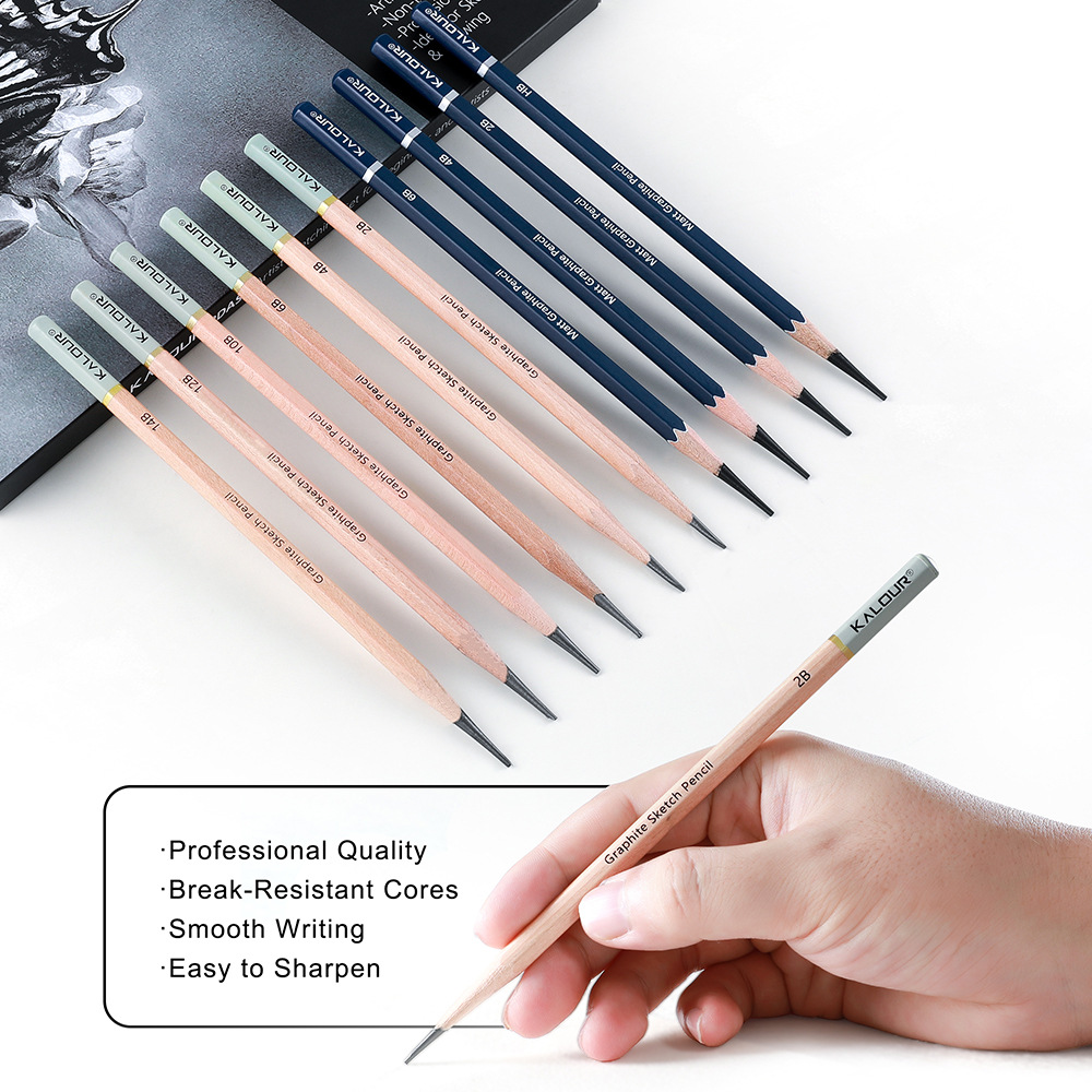 KALOUR Set di 25/22 Pezzi per  - Sketching Charcoal Set recensione e prezzo