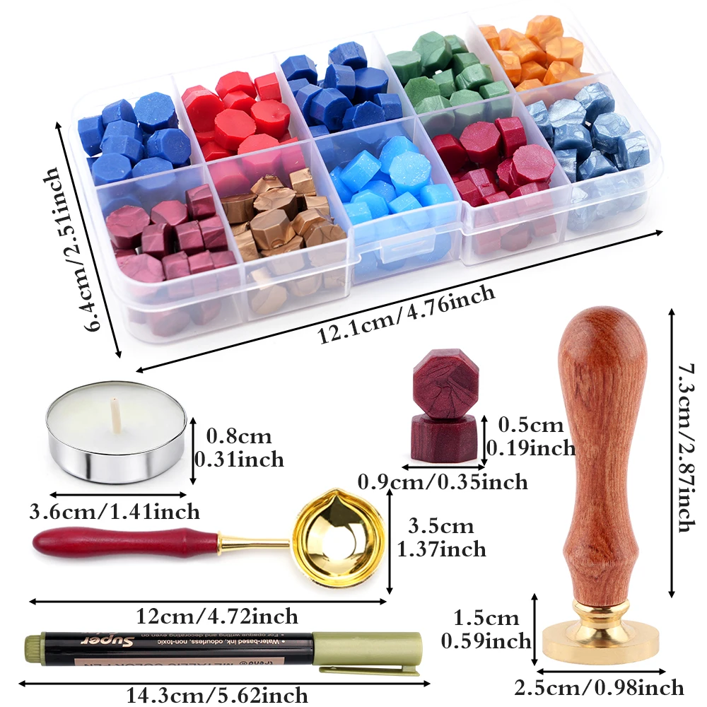 Kit di ceralacca colorata con  - Batik Wax Kit recensione e prezzo