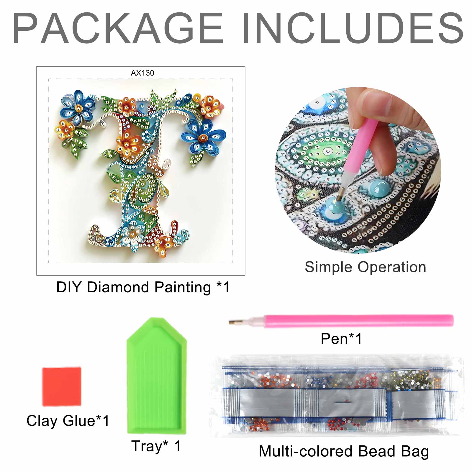 Kit per pittura artistica con  - Art Craft Letter T recensione e prezzo