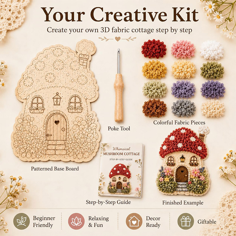 Kit Fai-da-Te Casa dei Funghi  - Art Craft Home recensione e prezzo