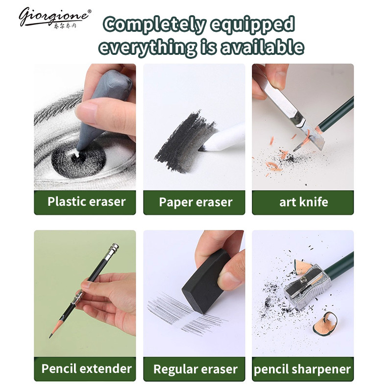 GOIRGIONE Pro Sketch Set 10/12 - Sketching Charcoal Set recensione e prezzo