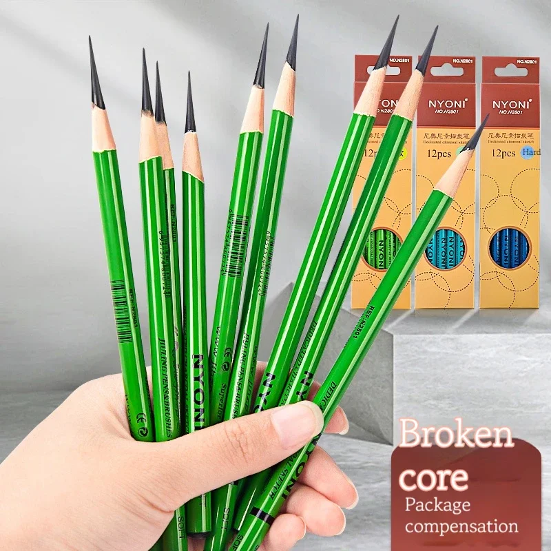 10/12 pezzi set di matite per  - Sketching Charcoal Set recensione e prezzo