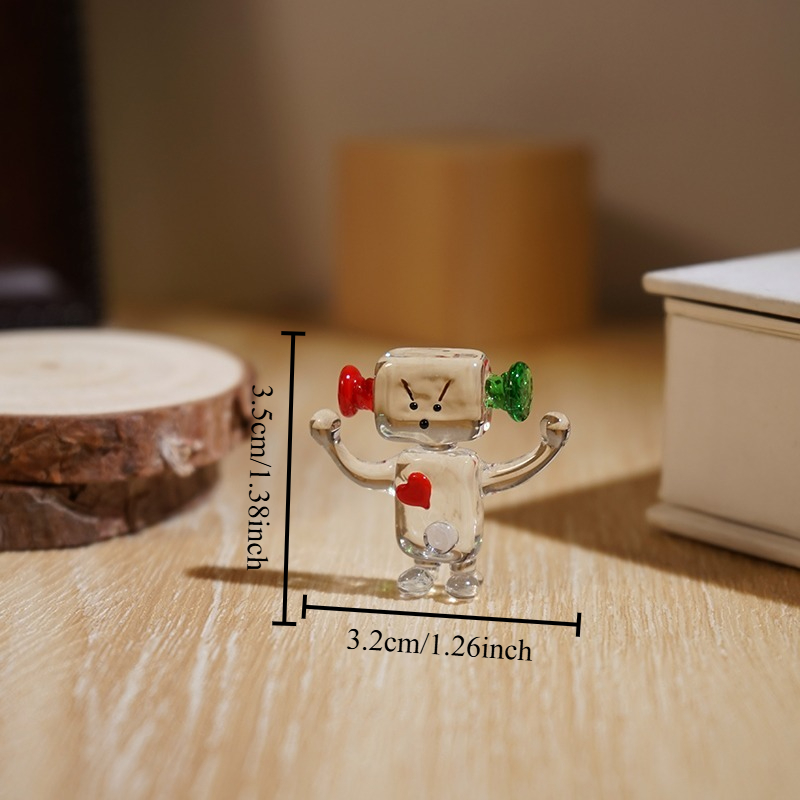 Cute Face Robot Miniature in v - Art Craft Robot recensione e prezzo
